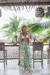 Nevin Pant - Green Floral