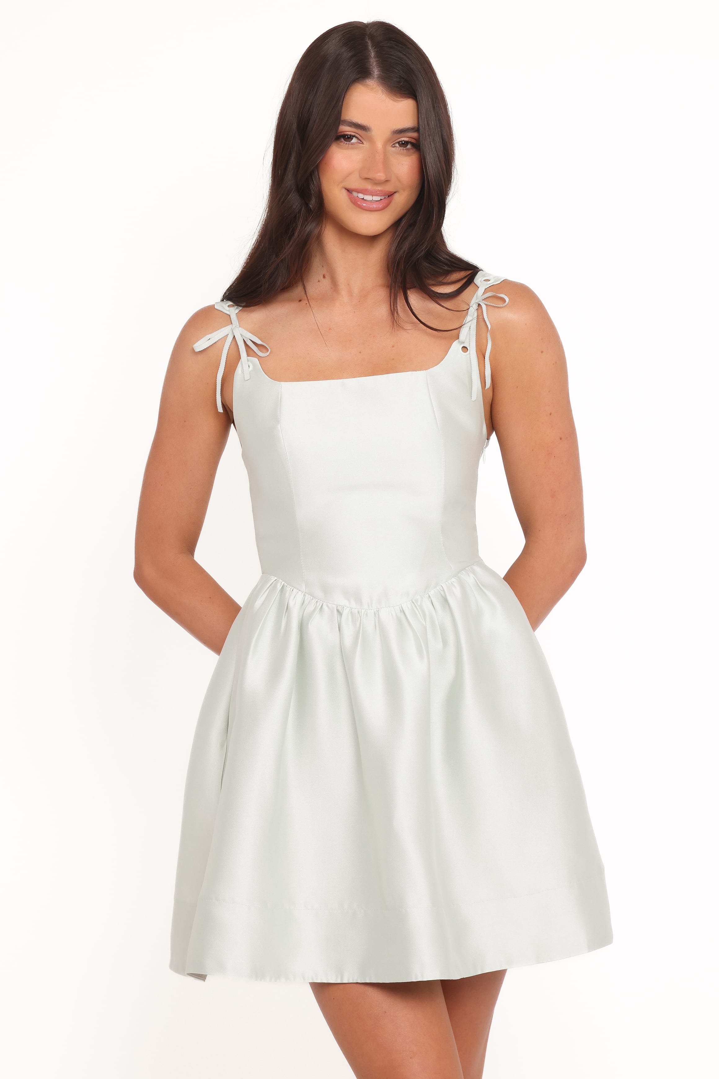Marcelline Mini Dress - Mint Green