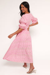 Tani Midi Dress - Pink